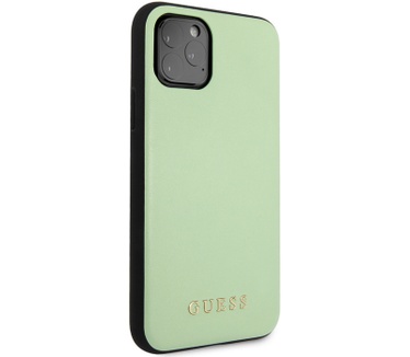 Guess PU Leather Hard Case Apple iPhone 11 Pro Max (6.5") - Groen  Groen