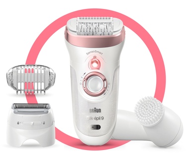 Braun Braun Silk-épil 9-855 Epilator Voor Langdurige Ontharing, Wit/Roségoud
