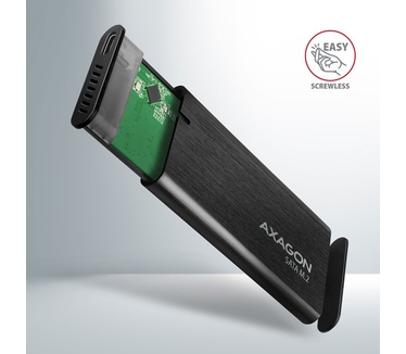 Axagon EEM2-SBC externes Gehäuse für M.2 SSDs USB-C 3.2 Gen 2 - schwarz