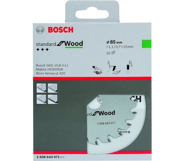 Bosch Optiline Wood Cirkelzaagbladen