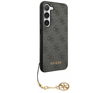Guess 4G Charms Backcover Samsung Galaxy S23 (S911) - Grijs Grijs