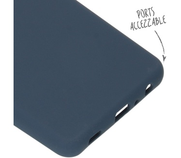 Accezz Liquid Silicone Backcover Samsung Galaxy A72 - Donkerblauw (Galaxy A72) Blauw