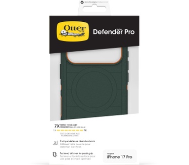 Otterbox Defender Pro MagSafe Camera Control Apple iPhone 17 Pro Coopersmith - green