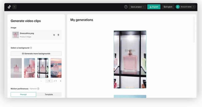 TikTok gegenereerde video-advertenties