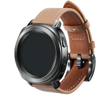 Samsung Gear Sport Lederen-Armband - Beige