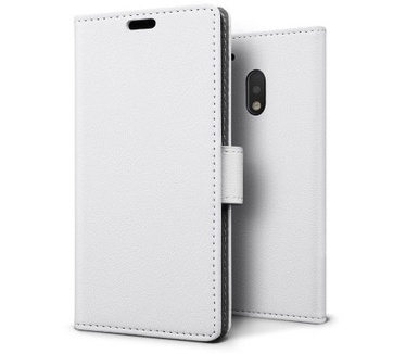 qMust Motorola Moto G4 / G4 Plus Wallet Case - TPU frame - White