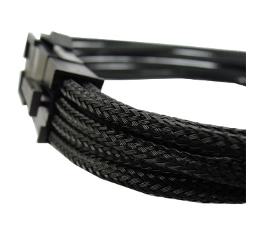 Gelid Solutions 8-Pin Extension Cable - Sleeved Black 30CM Zwart