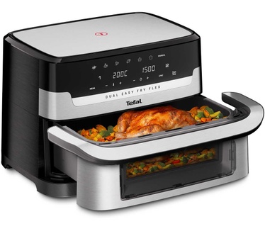 Tefal Dual Easy Fry Flex EY922D 9L Air fryer met uitneembaar tussenschot