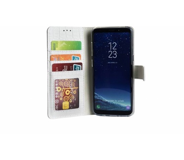 Krokodillen design Lederen Bookcase hoesje voor de Samsung Galaxy S8 Plus - Wit (Samsung Galaxy S8 Plus) Wit