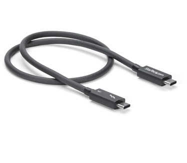 Startech.com 0.5 m Thunderbolt 3 (40Gbps) USB-C kabel Thunderbolt, USB en DisplayPort compatibel Zwart