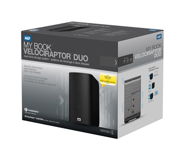 WD My Book Velociraptor Duo 2TB Zwart