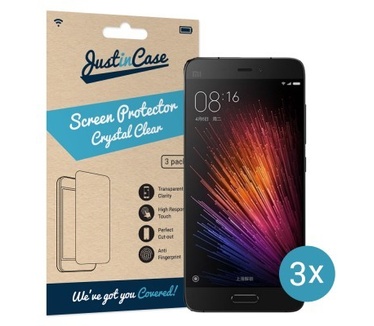 Just in Case Xiaomi Mi 5 Screenprotector - 3 stuks - Crystal Clear
