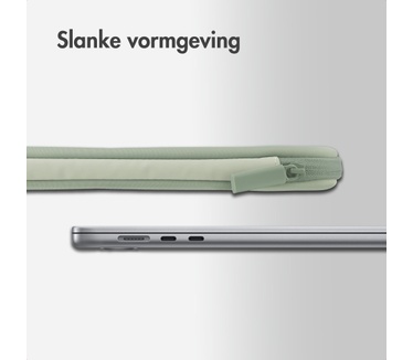 Accezz Laptop hoes 13-14 inch - Laptopsleeve - Groen