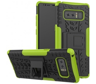 qMust Samsung Galaxy Note 8 Rugged Hybrid Hoesje Groen