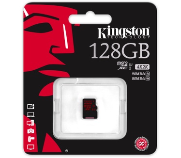 Kingston microSDXC UHS-I U3 90R/80W 128GB