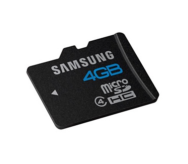 Samsung microSDHC 4GB class 4 + adapter