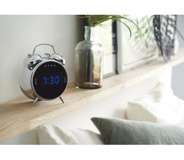 Bigben Interactive Retro wekker met 2 wektijden - zilver