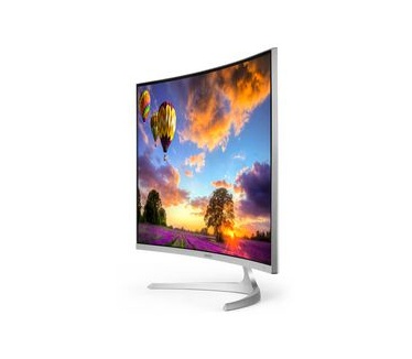 Medion Akoya X58455 31,5" Curved FULL HD monitor Aluminium, Wit