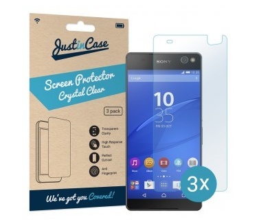 Just in Case Screen Protector Sony Xperia C5 Ultra - 3 stuks - Crystal Clear