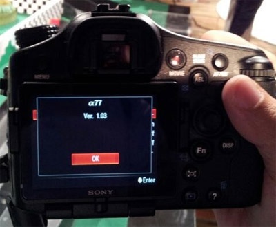 Alpha A77 firmware 1.03?