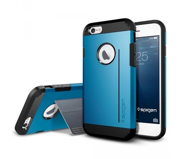 Spigen Apple iPhone 6 Tough Armor S Case Electric Blue)