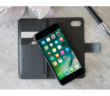 Mobiparts 2 in 1 Premium Wallet Case Apple iPhone 6/6S Black