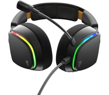 Glorious Glorious GHS Eternal RGB - Stereo RGB headset voor pc, PS5, PS4, Switch - Custom-tuned, gekantelde drivers, verstelbare, kristalheldere, afneembare mic, USB-C - Duurzaam, dag/nacht comfort - Zwart