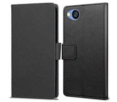 qMust Xiaomi Redmi Go Wallet Hoesje Zwart