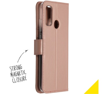 Accezz Wallet Softcase Booktype (P Smart (2020)) Rosé Goud