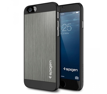 Spigen Case Aluminum Fit Apple iPhone 6 SGP10948 (Space Gray) voor iPhone 6