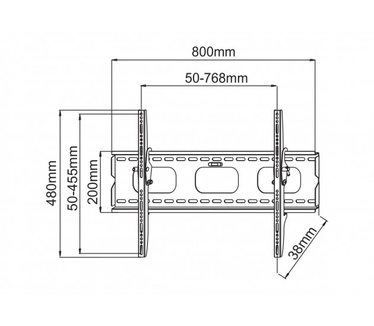 Techly 32-60" Wall Bracket for LED LCD TV Tilt" ICA-PLB 118B