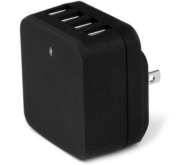 Startech.com 4-Poorts USB lader internationale reislader 34W/6.8A zwart