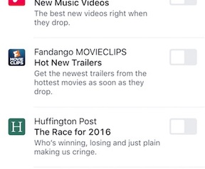 Facebook Notify app
