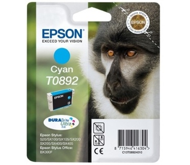 Epson Singlepack Cyan T0892 DURABrite Ultra Ink