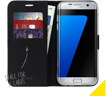 Accezz Wallet Softcase Bookcase Samsung Galaxy S7 Edge (Galaxy S7 Edge) Zwart