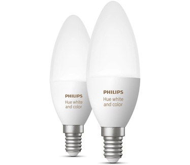 Philips Hue White and Color E14 Candle, ZigBee, Duopack