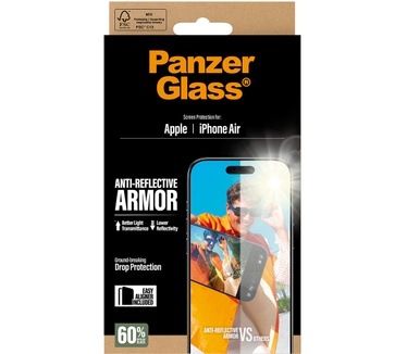 PanzerGlass PanzerGlass® Anti-Reflective Armor Screen Protector iPhone Air w. EasyAligner
