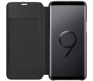 Samsung Galaxy S9 Flip LED Wallet EF-NG960PB Origineel - Zwart  Zwart