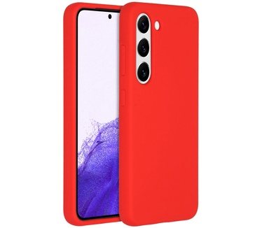 Accezz Liquid Silicone Backcover Samsung Galaxy S23 - Rood