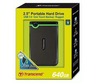 Transcend StoreJet 25M3 640GB Zwart