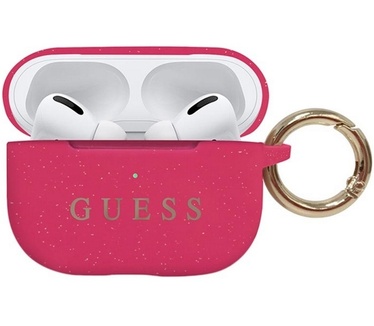 Guess Silicone Case voor Apple Airpods Pro - Fuchsia