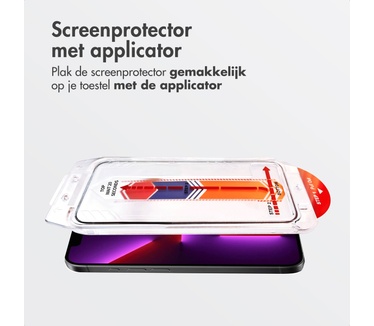 Accezz glas screenprotector met anti-dust applicator