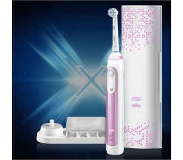 Oral-B Genius X 20000N Elektrische Tandenborstel Roze Powered By Braun