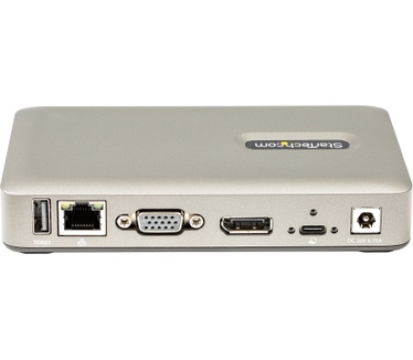 Startech.com USB-C Dock, USB-C naar DisplayPort 4K 30Hz of VGA, 65W Power Delivery Pass-Through Charging, 4 Port USB 3.1 Gen 1 Hub, Universeel USB Type C Laptop Docking Station met Ethernet