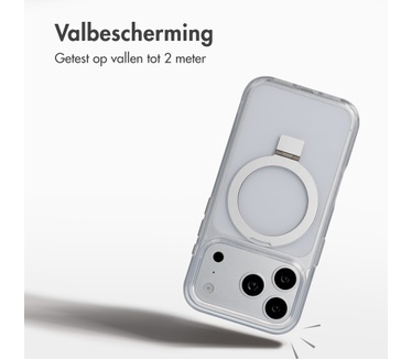 Accezz Ring Stand Backcover met MagSafe voor de Apple iPhone 18 Pro Max / 17 Pro Max - Transparant