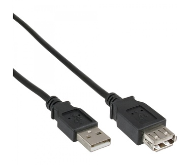 InLine 5m USB 2.0 Zwart