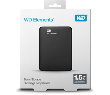 WD Elements Portable Storage 1,5TB Zwart
