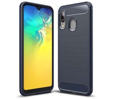 qMust Samsung Galaxy A20e Rugged TPU Case - Blauw