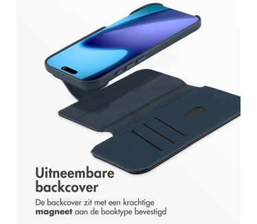 Accezz Leather Bookcase 2-in-1 met MagSafe