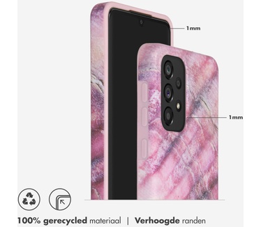 Selencia Aurora Fashion Backcover Samsung Galaxy A33 - Duurzaam hoesje - 100% gerecycled - Ocean Shell Purple